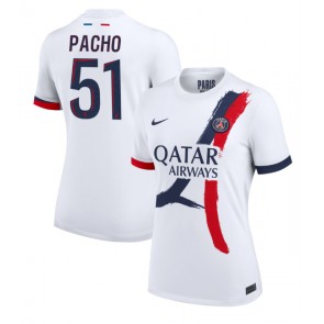 Paris Saint-Germain Willian Pacho #51 Gostujuci Dres za Ženska 2024-25 Kratak Rukavima